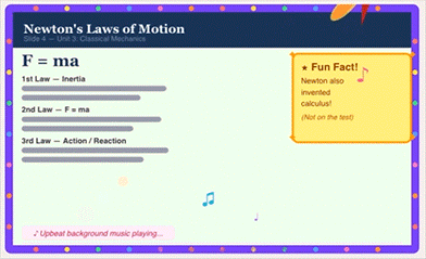Animation showing coherence principle incorrectly applied.
